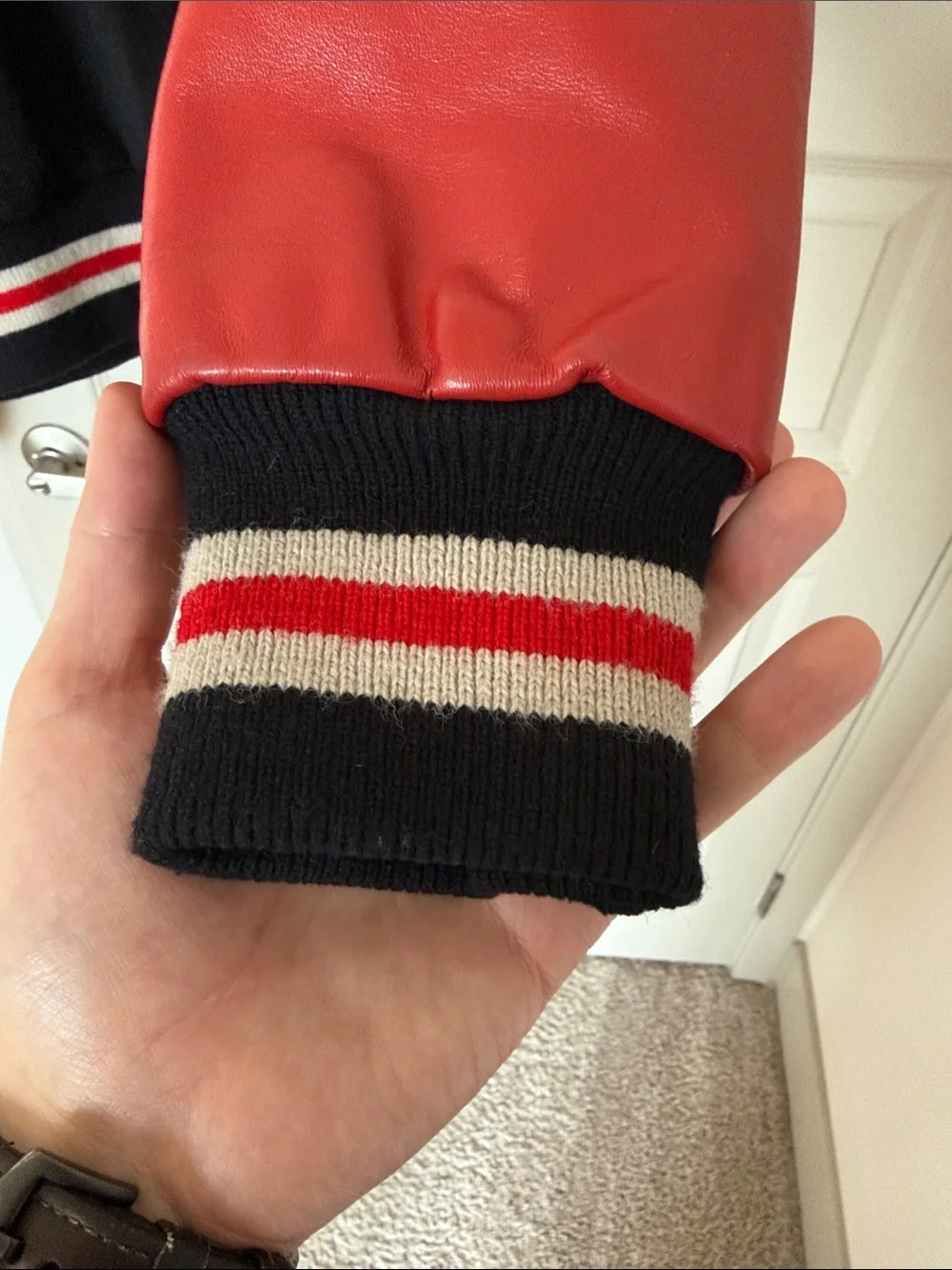 Black & Red Varsity Jacket